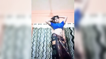 Busty Babe Raani Tiwari's Wild Navel and Belly Button Dance Show!