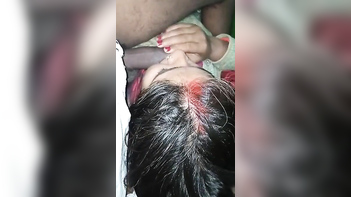 Fierce Holi Slut Gags on Thick Cock, Gets Face Fucked Hard in Leaked MMS Video