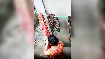 This Horny Bangladeshi Bhabhi Get Caught Naked and Wet in a Steamy Bath