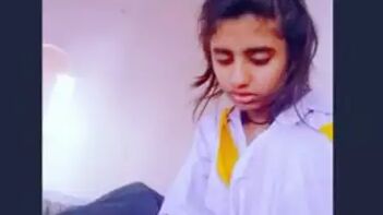 Schoolgirl Gags on Big Dick, Making That Cock Throbbing Hard and Dripping.