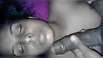 This Slutty Desi Bitch Get a Huge Load of Cum Blasted All Over Her Face