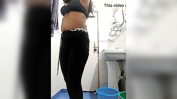 South Desi Chick Flashing Her Juicy Huge Tits and Pussy