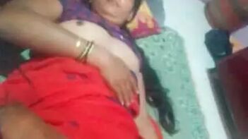 Bhabhi Boobs and Pussy Action Caught on Camera