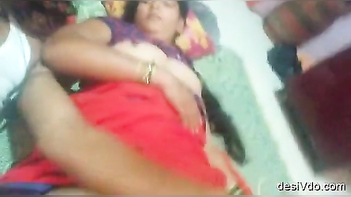 Bhabhi Boobs and Pussy Action Caught on Camera