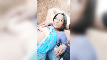 This Naughty Bhabhi Get Fucked Hard Outdoors, Her Pussy Pounded Raw on Cam!