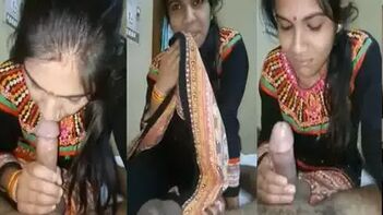Hot Indian Wife Gags on Hubby's Cock in Homemade XXX Clip - Full Video.