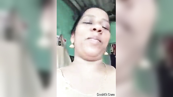 Slutty Desi Aunty With Jiggly Tits Strips and Fingers Herself While Waiting for Her Boyfriend