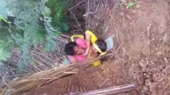Indian Village Couple's Wild Outdoor Fucking in Steamy Indian Porn Tube Video.