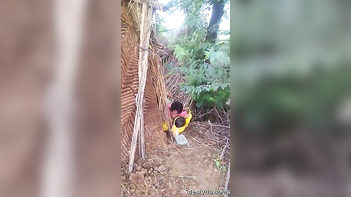 Indian Village Couple's Wild Outdoor Fucking in Steamy Indian Porn Tube Video.
