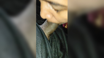 Tamil Wife Devours Husband's Cock, Sucking It Dry Like a Total Pro.