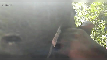 Desi Babe Gags on Cock Outdoors - Hot Indian Sucking Action.