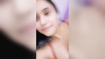 Filthy College Slut Bares All, Finger-Fucking Her Wet Pussy Hard.