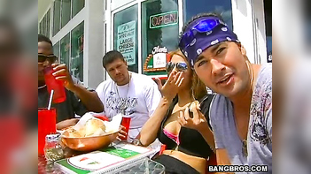 Cream Pie Fucking Big Tits Babe, Intense Pounding and Massive Cum Load on Her.