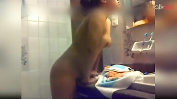 18yo Desi Babe Caught Masturbating On The Table In XXX Hidden Cam Action