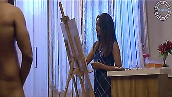 Indian Babe Gets Wild and Messy with Paint in XXX Porn Video