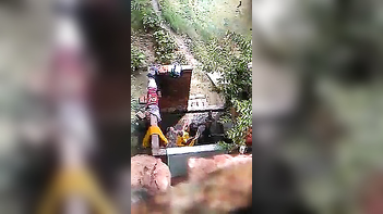 Indian Village Aunty Bathing Video Caught On Camera