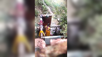 Indian Village Aunty Bathing Video Caught On Camera