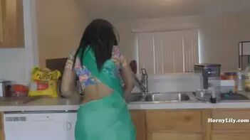 Step Mommy Begs for Son's Cum in Every Hole - Indian MILF Porn Video