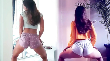 Hot Indian Babe Twerks Her Big Bubble Butt in Wild Ass-Shaking Dance.