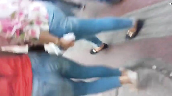 This Slut Get Her Big Indian Ass Pounded Hard in Tight Jeans - Raw and Rough!