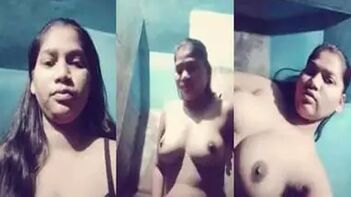 Sexy Babe Flaunts Her Massive Tits and Hairy Cunt in Hardcore Indian Porn.
