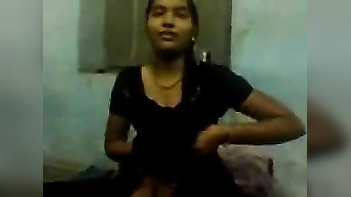 Nasty Bitch Flaunts Her Tits and Gets Fucked Hard in Indian Porn Tube Video.