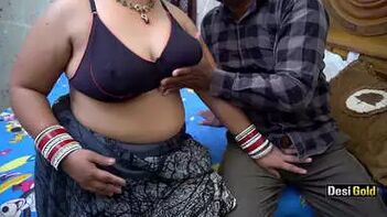My Horny Bhabhi at Home - Loud Hindi Moans and Wild Indian Sex Action.