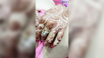 Catch a Glimpse of an Indian Wife's Suhagrath Desi Wife Flaunts Pussy to Husband on Video