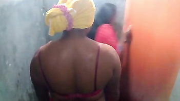 Desi Housewife Caught Bathing by Devar in Shocking Incident