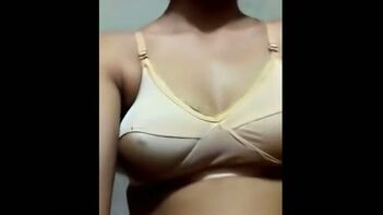 Experience Desi Bhabhi Sex Chat and Bra Show on Selfie Cam!