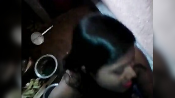 Desi Porn MMS of Bengali School Teacher Caught with Lover in Kitchen