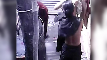 Sensational Scene Desi Village Girls Caught Bathing Outdoors by Voyeur!