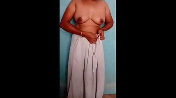 Mallu Big Tits Housewife Stripping Naked On Camera
