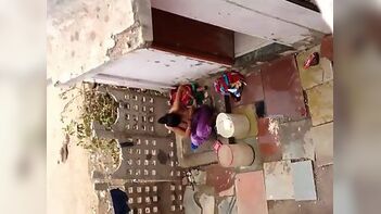 Desi bhabhi shower video filmed by neighbor in open