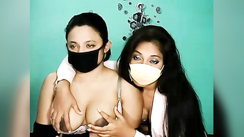 Lesbian College Students from India Show Off on Webcam - Sweet Desi Fun!