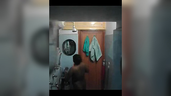 Beautiful Mature Desi Bathing and Showering - A Refreshing Sight to See!