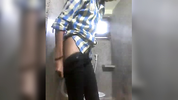 Desi Hot Teen Stripping Down to Nothing in Bathroom - A Scandalous Scene!