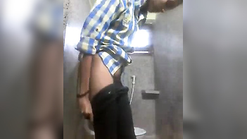 Desi Hot Teen Stripping Down to Nothing in Bathroom - A Scandalous Scene!