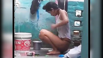 Experience the Magic of a Desi Girl's Outdoor Shower - Captivating Photos Revealed!
