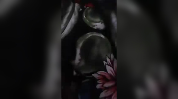 Desi Wife Flaunts Her Curves in a Sari Before Stripping Naked to Show Off Her Boobs