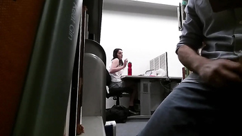 Amateur Office Worker Caught Masturbating to Colleague's Photo