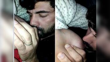 Sensual Moment: Pak Bhabhi's Intimate Boob Sucking by Her Loving Husband