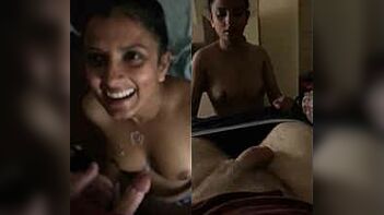 Superhot Pakistani Babe Sucks BF and Gets Covered in His Cum