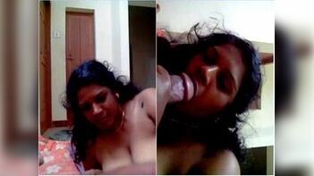 Sensational Desi Bhabhi Sucking Hubby's Dick with Horny Passion