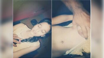 Indian Girl Boob Pressing and Riding Lover's Dick - A Unique Experience