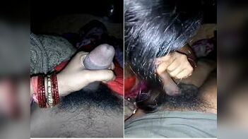 Indian Wife Delights Husband with Sensuous Blowjob