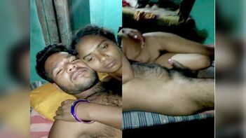 Village Couple Caught in Hot and Steamy Nighttime Encounter on Clip