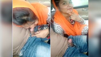 Indian Girl Enjoys Intimate Moment with Lover in Car