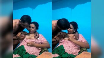 Sensual Mallu Bhabhi Enjoys Passionate Boob Sucking By Loving Husband