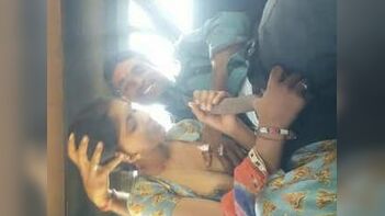 Sensational Rajasthani Couple Enjoys Boob Sucking and Handjob Session